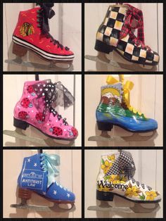 236x314 St Nick Ho Ho Ho Ice Skate Please Note This Is Only A Painting - Painting Ice Skates