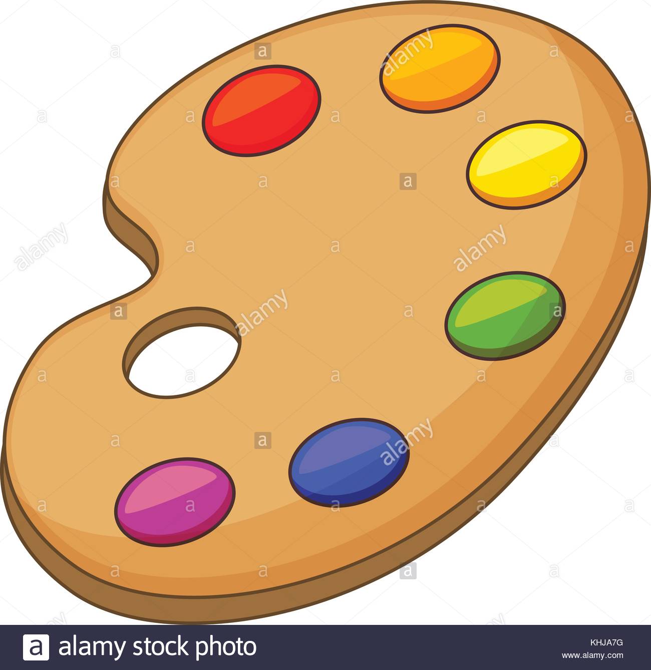 1300x1337 Art Palette Icon, Cartoon Style Stock Vector Art Amp Illustration - Painting Icon