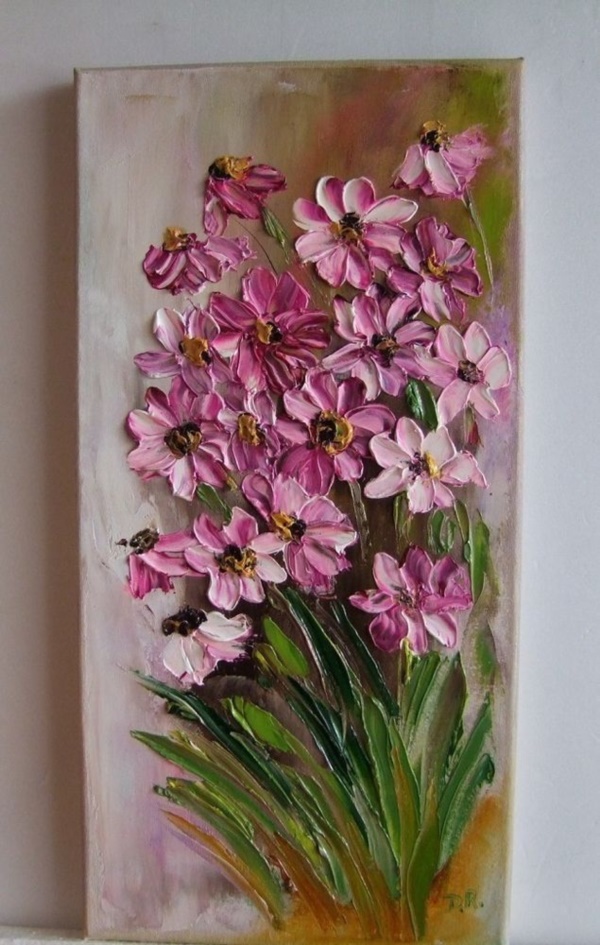 600x945 40 Beautiful Paintings Of Flowers - Painting Ideas Flowers