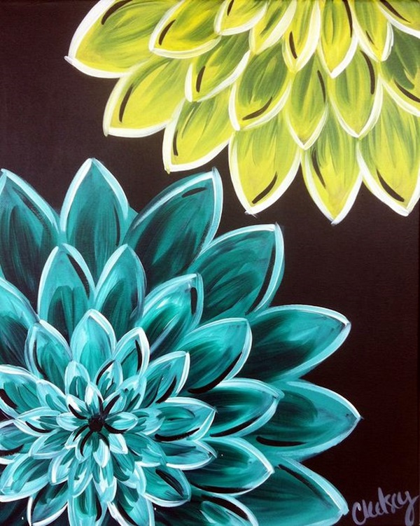 600x751 40 Peaceful Lotus Flower Painting Ideas - Painting Ideas Flowers