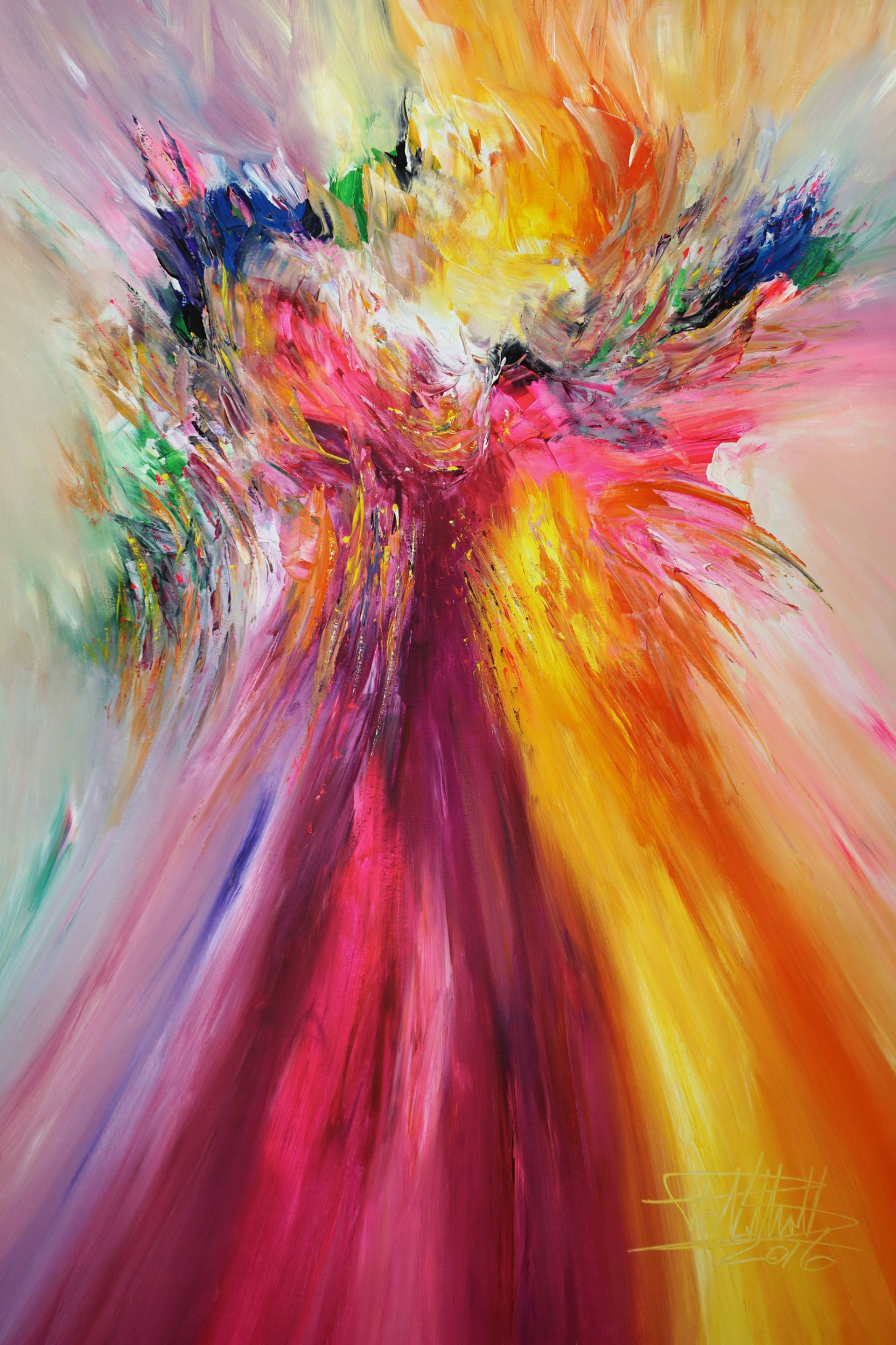 1920x2881 Saatchi Art Joyful Painting By Peter Nottrott - Painting Images