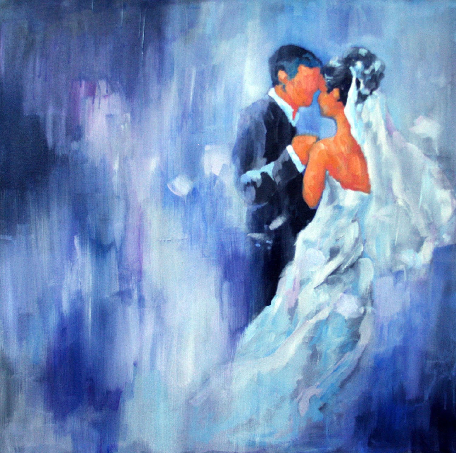 1500x1490 Dance Of Love Painting - Painting Images
