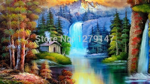 640x360 Nature Paintings Canvas Prints Realistic Oil Painting Picture - Painting Images Of Nature