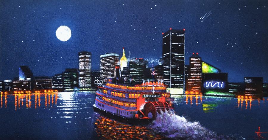 900x472 Delta Queen At Inner Harbor Baltimore Maryland Painting By Thomas - Painting In Baltimore