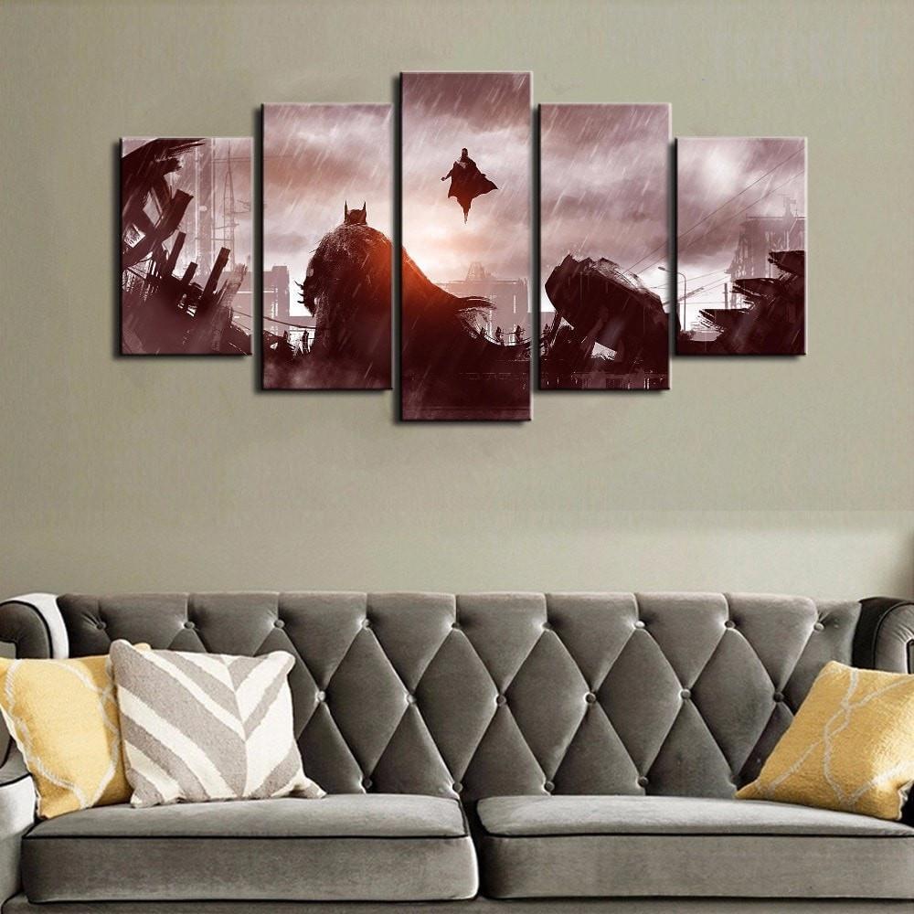 1000x1000 Batman Vs Superman - Painting In Batman Vs Superman