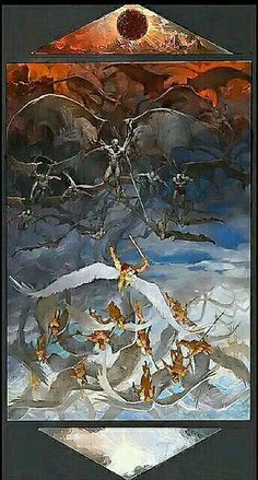 236x439 Bildresultat Batman Vs Superman Demons And Angels Painting - Painting In Batman Vs Superman