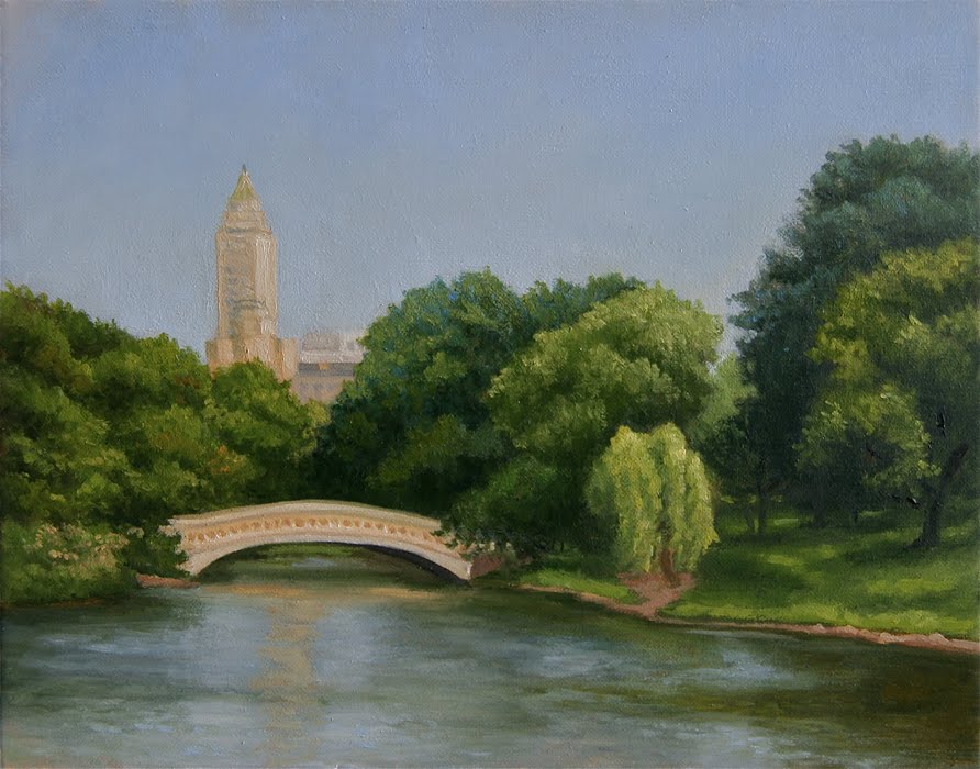 892x700 Luis Colan Painting In Central Park - Painting In Central Park