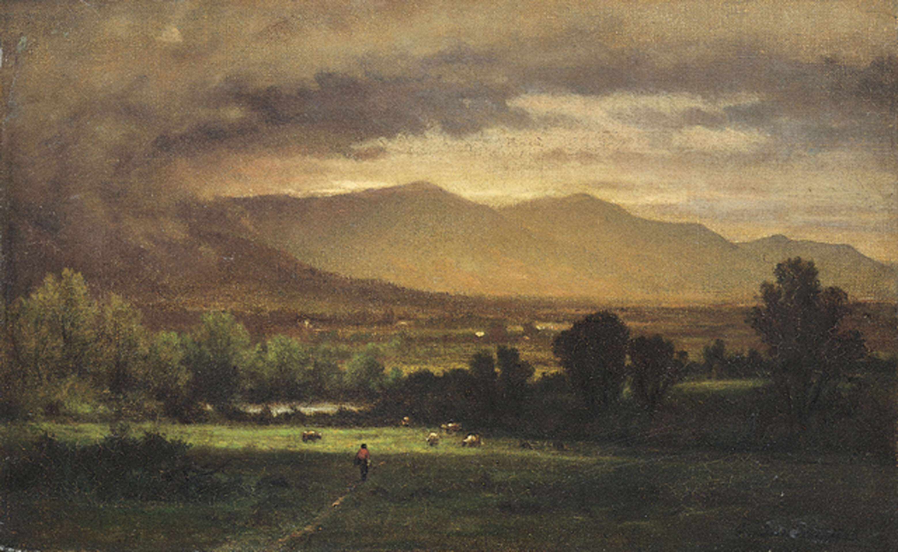 3119x1920 File'Delaware Valley' By George Inness, 1860.jpg - Painting In Delaware