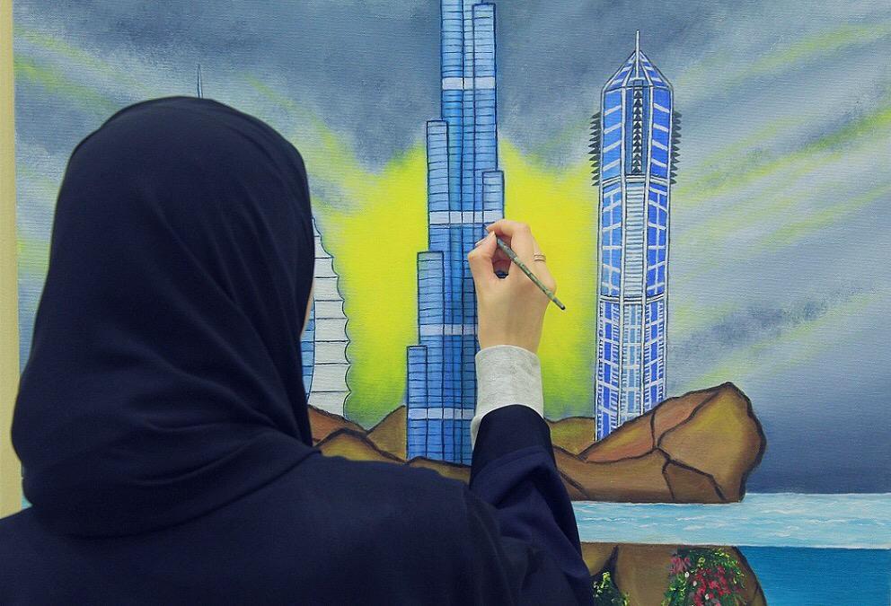 992x675 Artists To Begin Painting For Dubai Canvas 3d Art Festival Next - Painting In Dubai