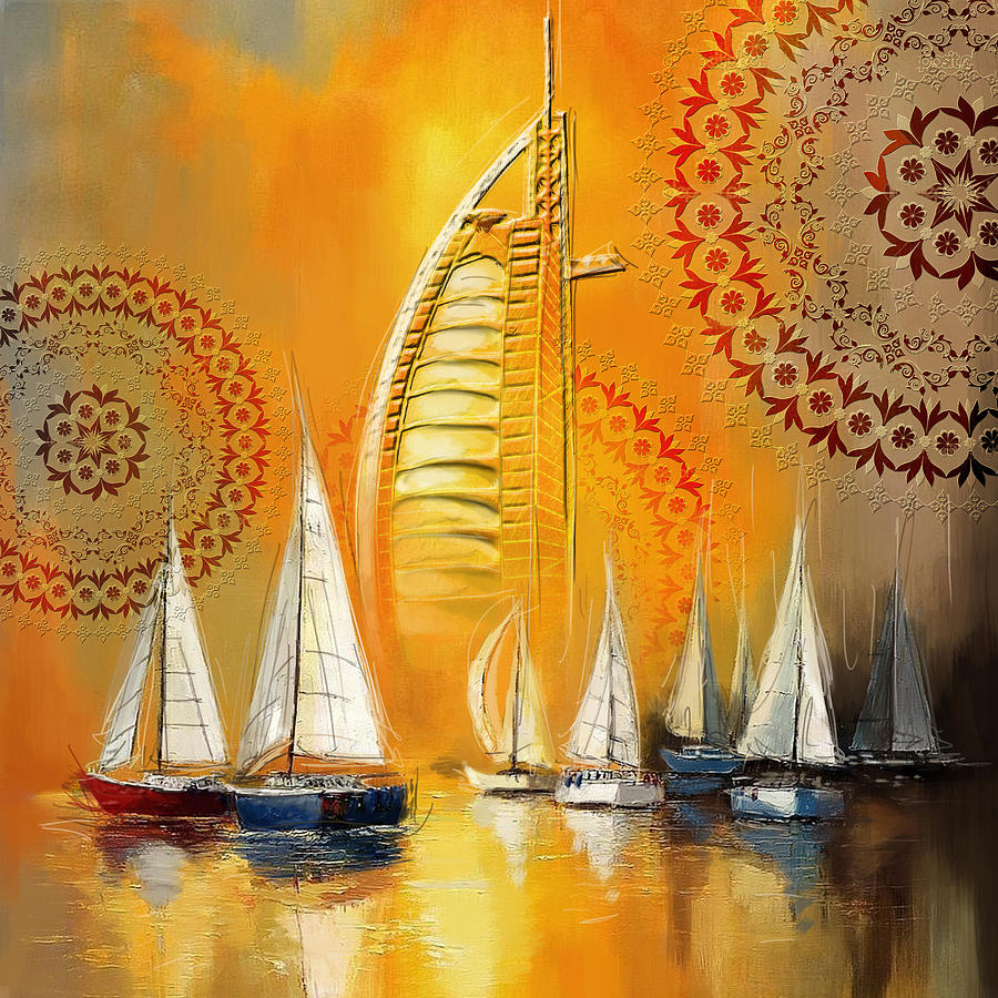 900x900 Dubai Symbolism Painting By Corporate Art Task Force - Painting In Dubai