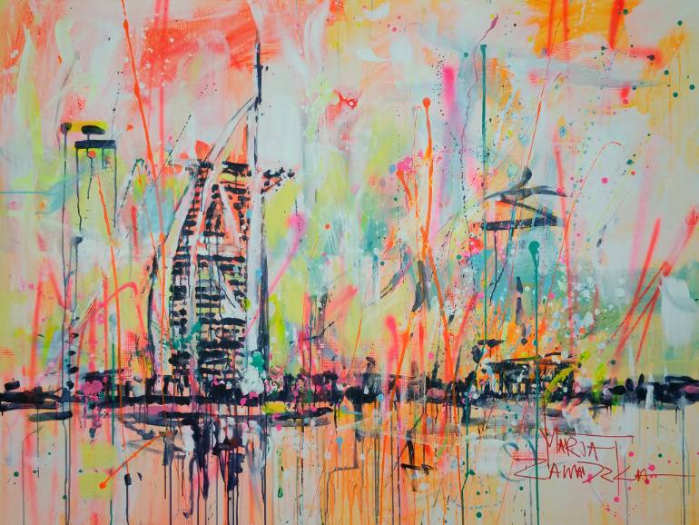 770x578 Saatchi Art White Dubai Painting By Marta Zawadzka - Painting In Dubai