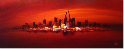 420x167 Dennis Wood Original Acrylic Painting On Canvas, Dubai, Art - Painting In Dubai