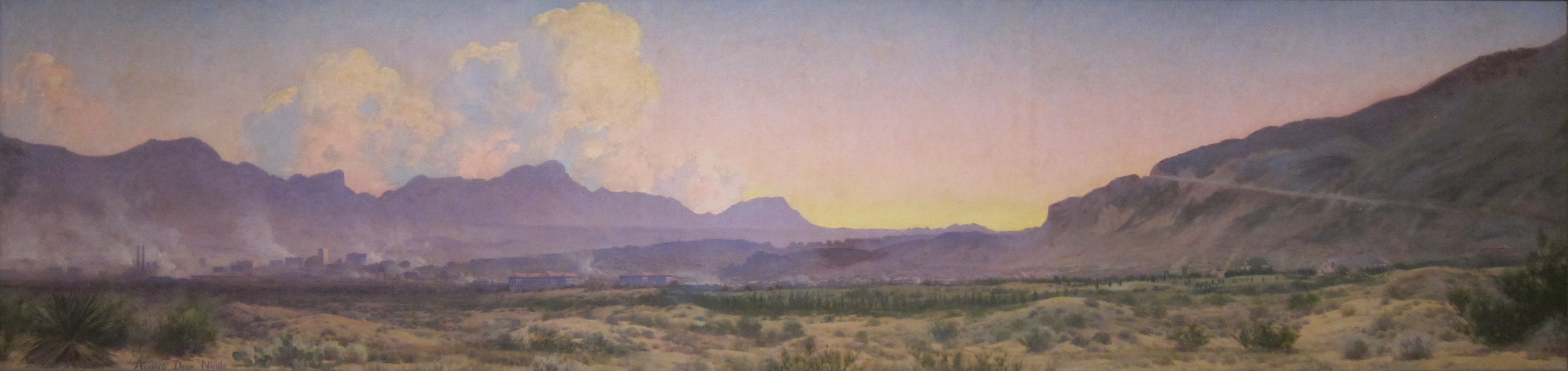 3053x722 Fileaudley Dean Nicols, - Painting In El Paso