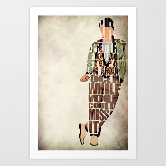 550x550 Ferris Bueller's Day Off Art Print By Aysetoyran Society6 - Painting In Ferris Buellers Day Off