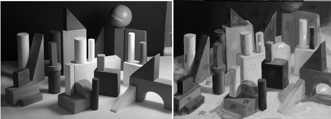 1105x400 Value Painting - Painting In Grayscale