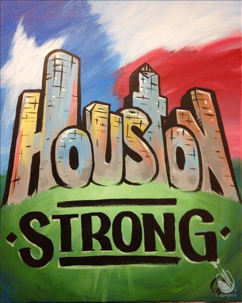 479x600 Houston Strong Cityscape! - Painting In Houston