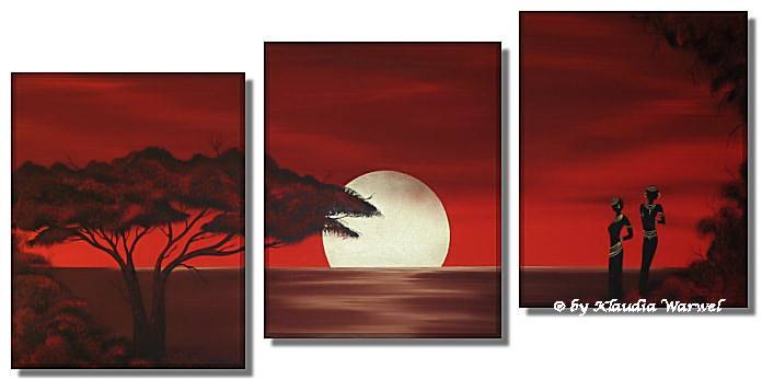 696x346 Kenya Sunrise Klaudia Warwel - Painting In Kenya