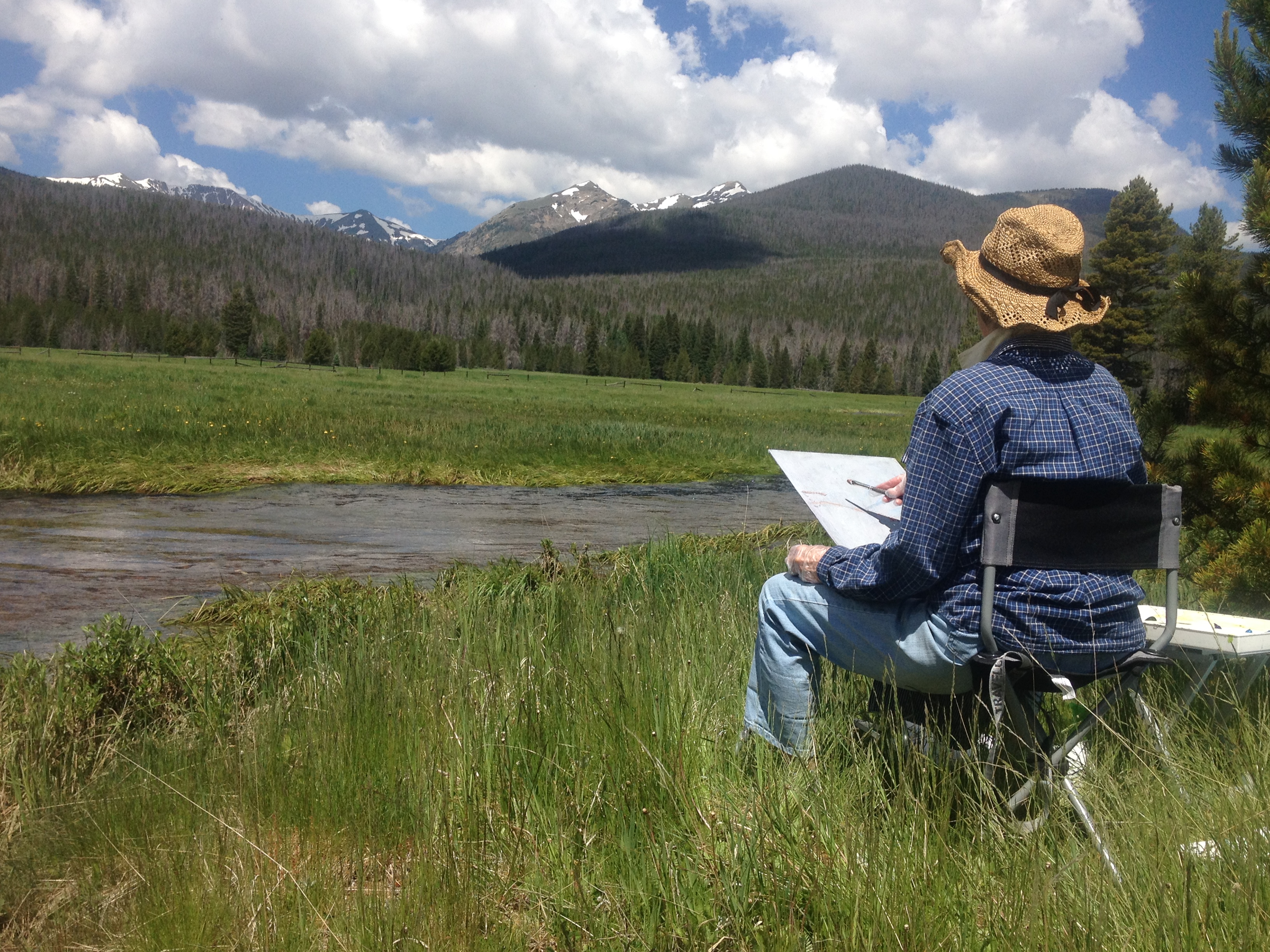 3264x2448 Painting The Kawuneeche Intermediate Watercolor Class - Painting In Nature