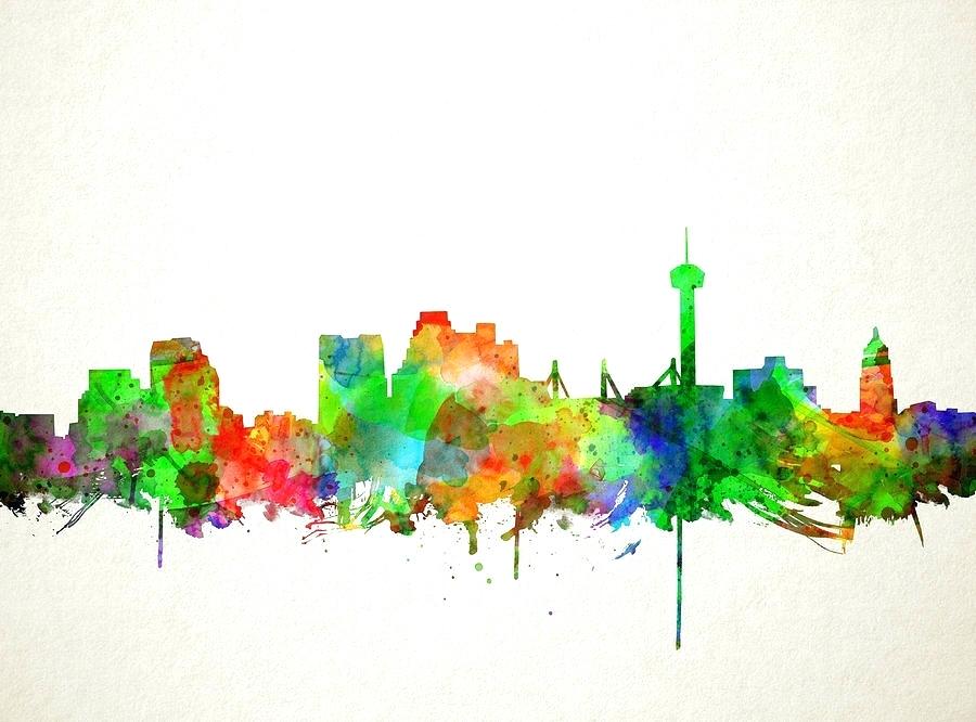 900x666 Painting Skyline Watercolor By Art Painters San Antonio Face Thirst4 - Painting In San Antonio