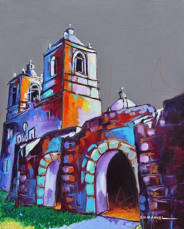 645x800 San Antonio Missions Series - Painting In San Antonio