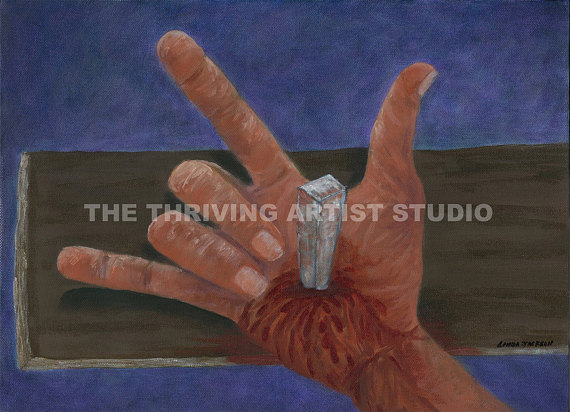 570x412 Sign Language Painting Religious Painting Print I Love - Painting In Sign Language