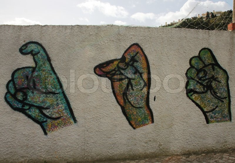 800x556 Zag, Sign Language, Grafitti, Art, Street Art, Mural, Painting - Painting In Sign Language