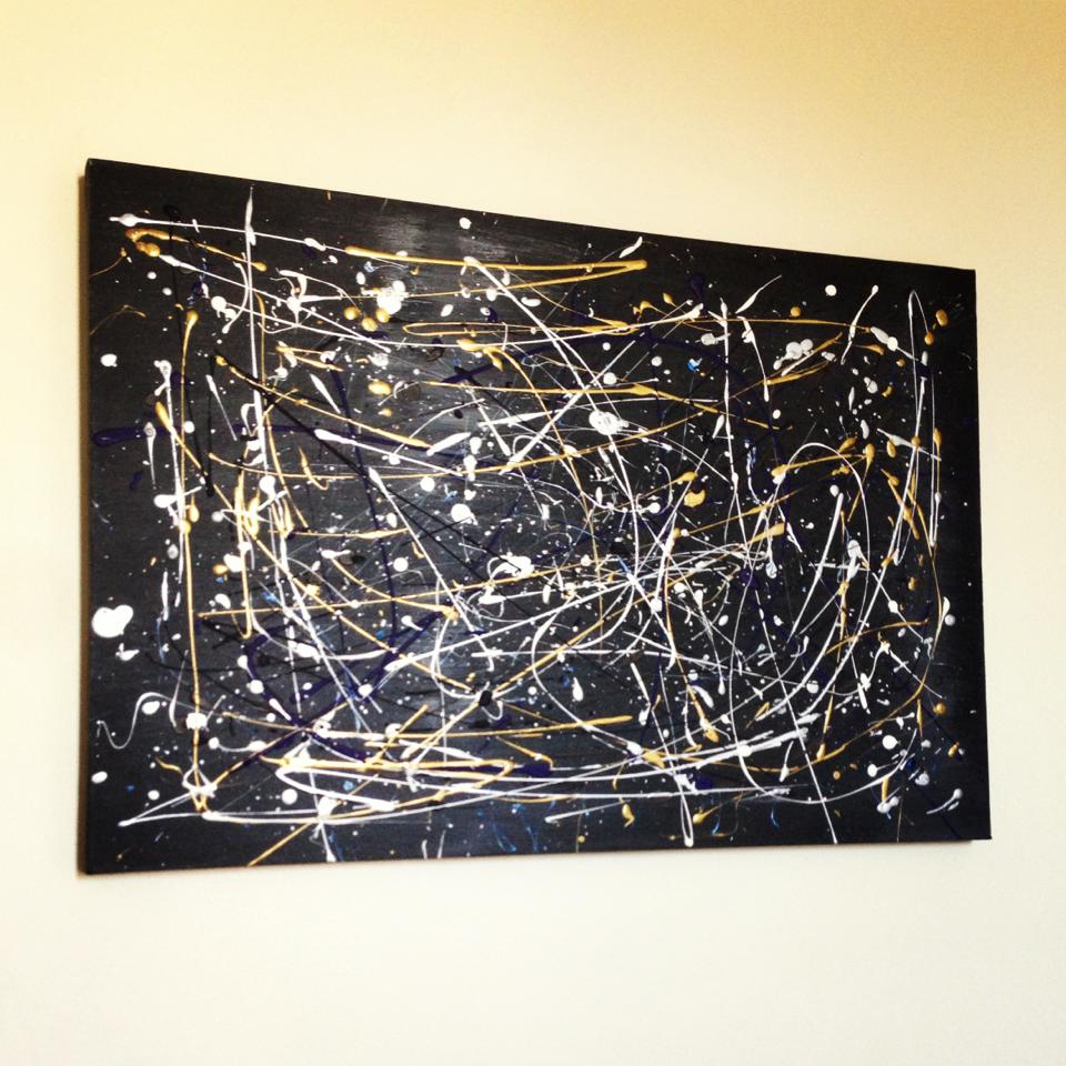 960x960 Diy Pollock Inspired Painting - Painting In The Accountant