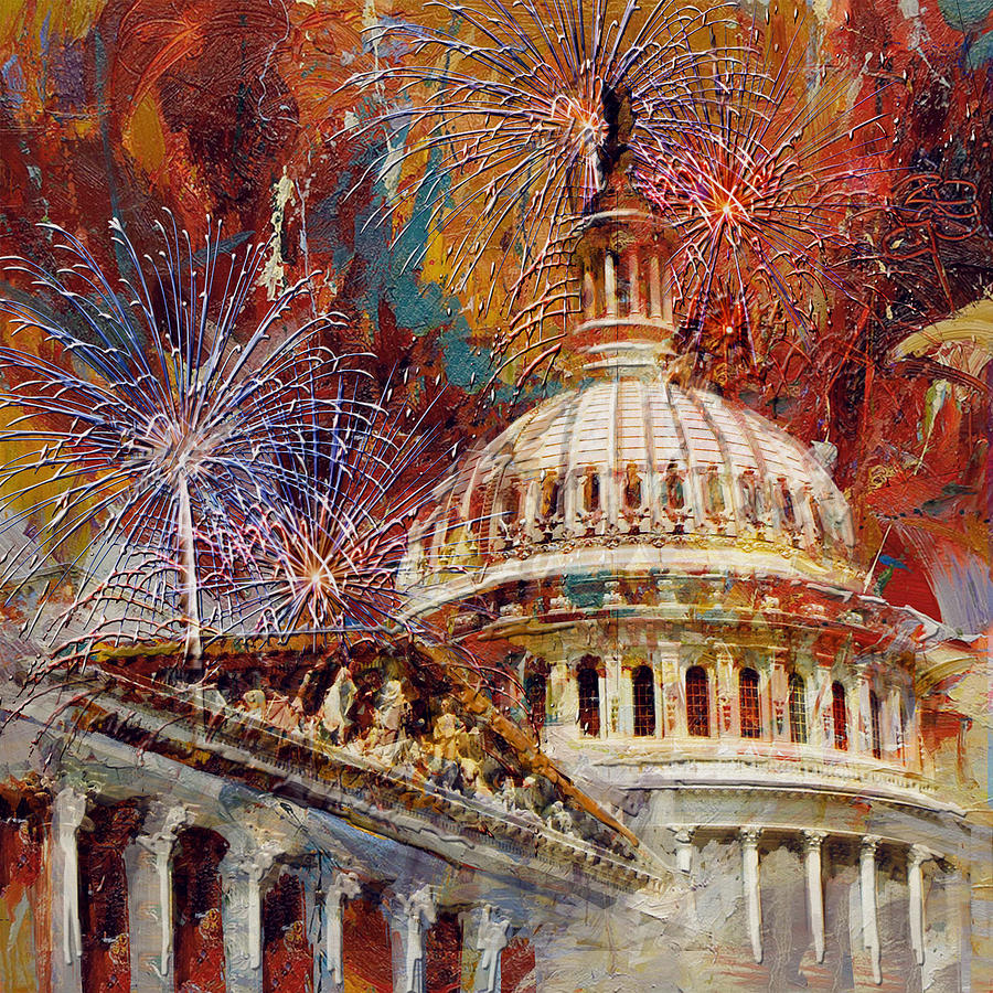 900x900 070 United States Capitol Building - Painting In The Capitol Dome