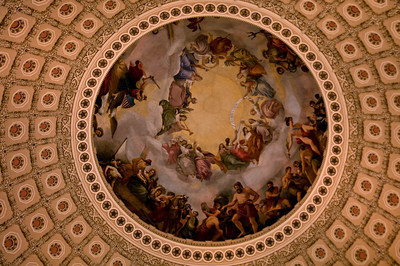 400x266 Washington, D.c. - Painting In The Capitol Dome