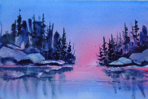 500x334 Alan Cross Fun With Watercolours - Painting In The Cold