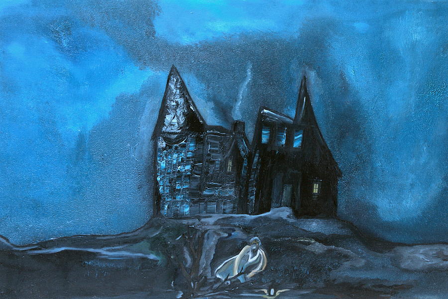 900x601 Cold Night Painting By Yaron Ari - Painting In The Cold
