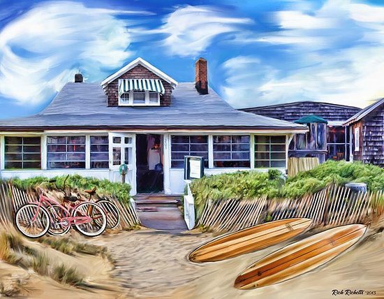 550x428 Rick Ricketts Painting - Painting In Virginia Beach