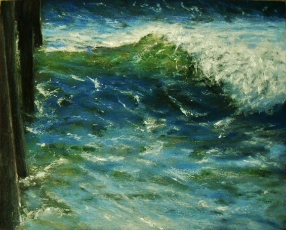 565x454 Virginia Beach, Oil Pastel Painting Oil Pastels By Mary - Painting In Virginia Beach