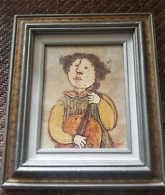 339x400 J Roybal Original Signed Oil Painting Art Picture Extremely Rare - Painting J