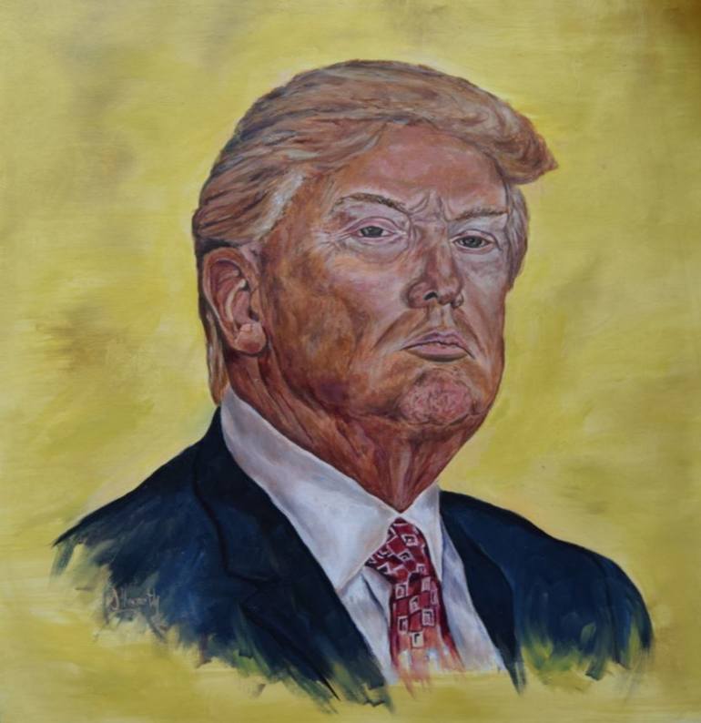 770x794 Saatchi Art President Donald J Trump Painting By Stephen Hogarth - Painting J