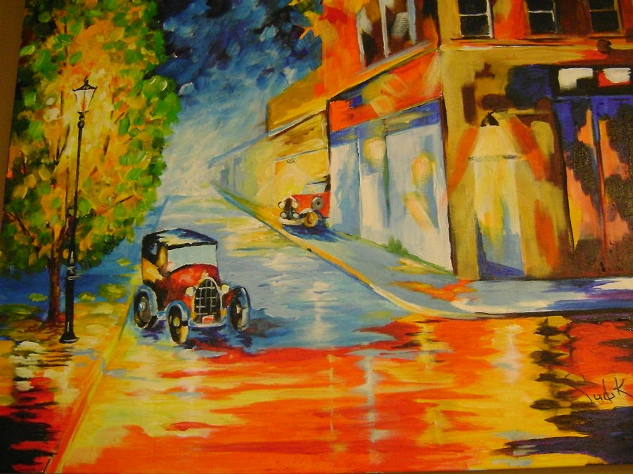 900x675 Traffic Jam Painting By Barbara Sudik - Painting Jam