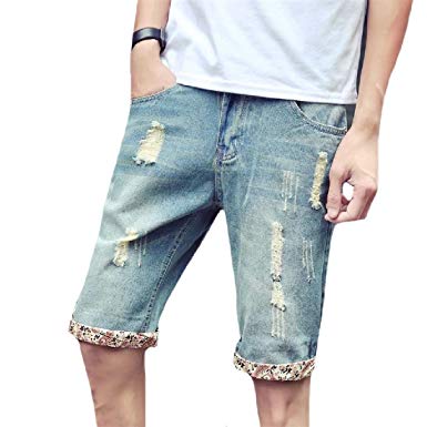 385x385 Coolred Men Cartoon Painting Denim Sport Pants Vintage Jeans Pants - Painting Jeans