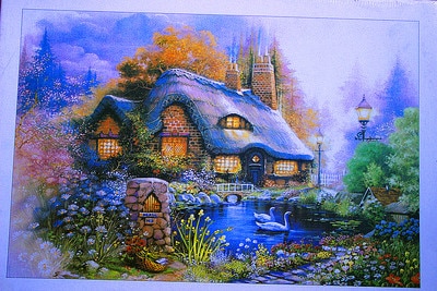 400x267 Near The Lake Jigsaw Puzzles 1000 Pieces Beautiful Landscape - Painting Jigsaw Puzzles