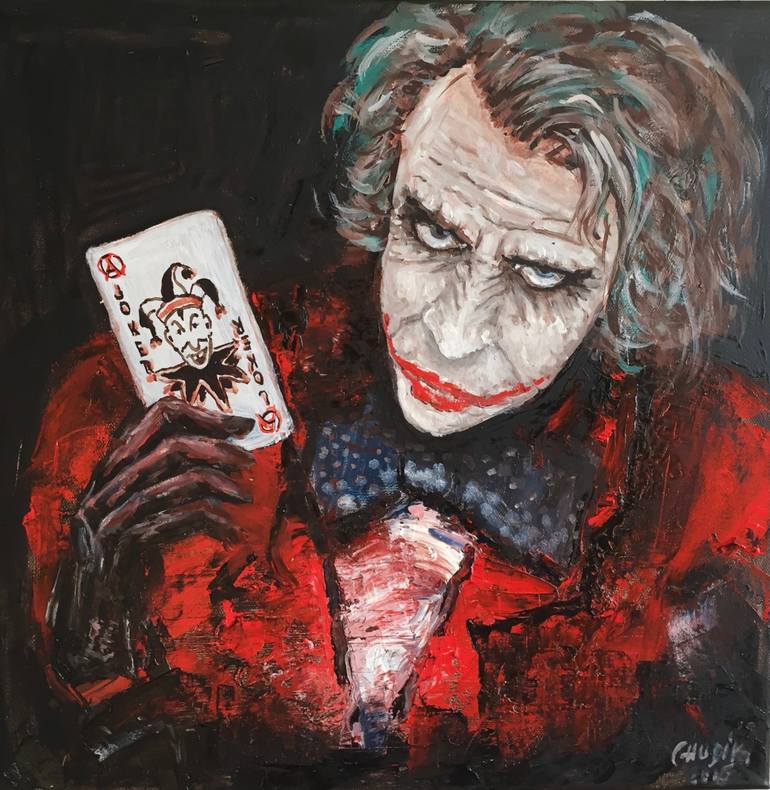 770x790 Saatchi Art Joker Painting By Ivan Chudik - Painting Joker