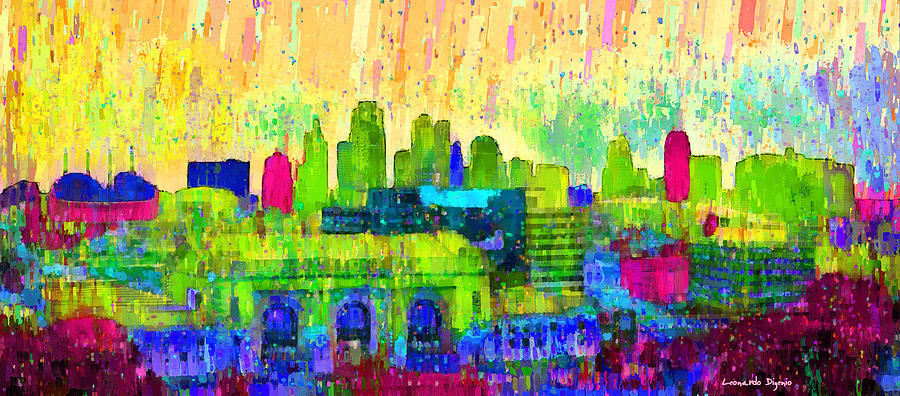 900x396 Kansas City Skyline 202 - Painting Kansas City