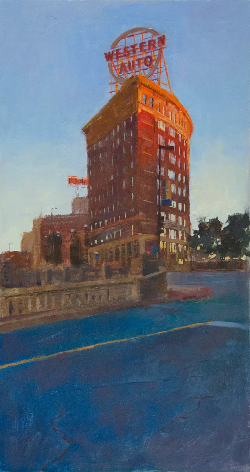 847x1600 Patrick Saunders Fine Arts Painting A Kansas City Icon - Painting Kansas City