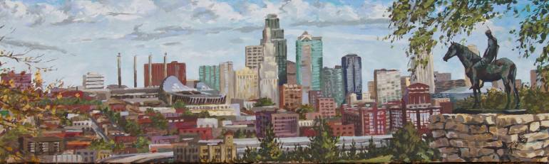 770x231 Saatchi Art Kansas City Scout Painting By R Gregory Summers - Painting Kansas City