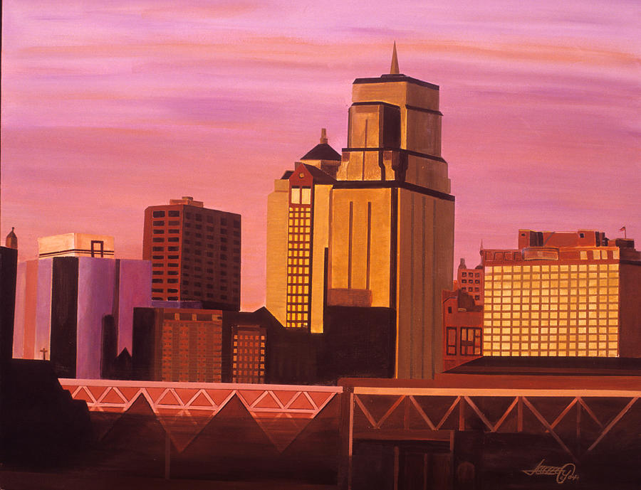 900x689 City Skyline Painting Fibroidsfeel.club - Painting Kansas City