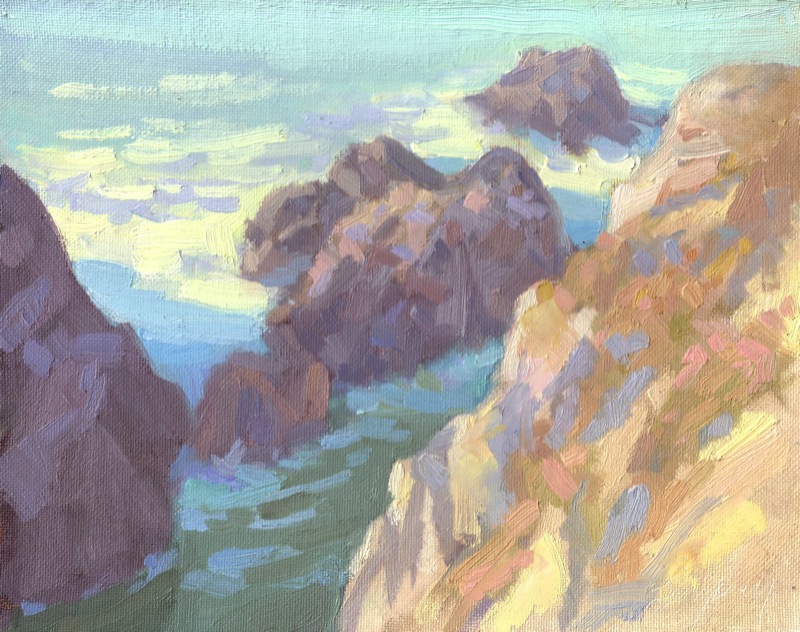 800x632 High Seascape Life Plein Air - Painting Key