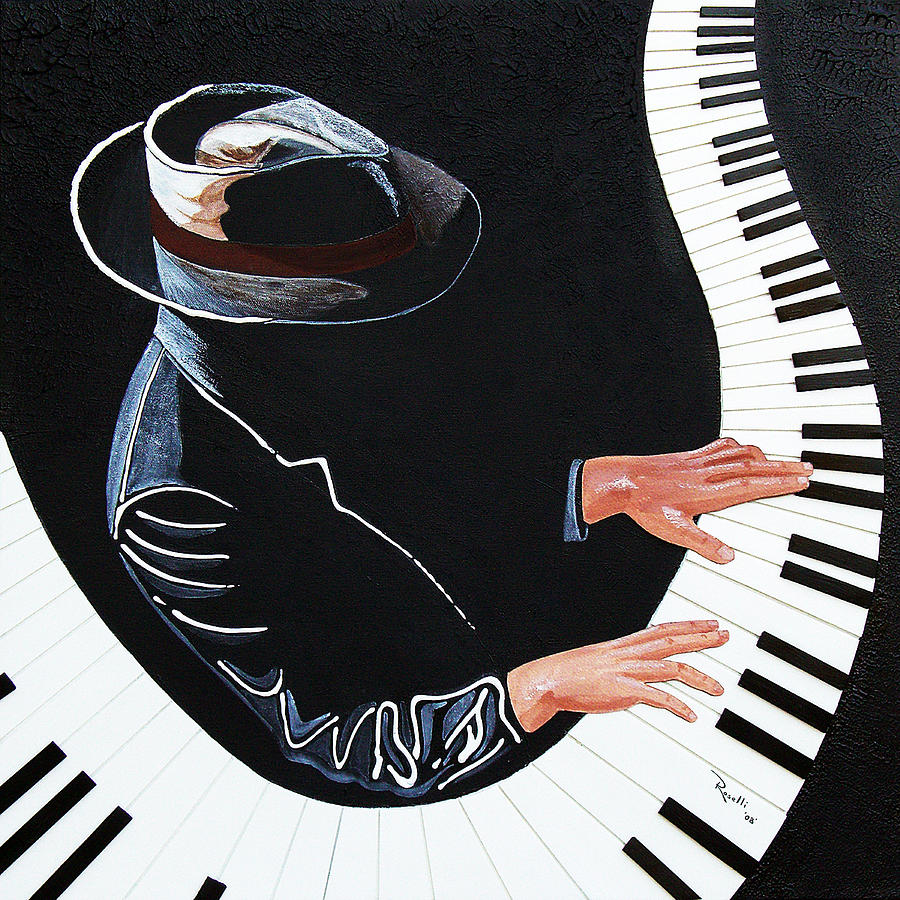 900x900 Keyboard Wizard Painting By Richard Roselli - Painting Keyboard