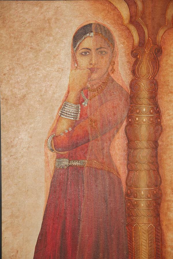 600x900 Rajsthani Queen Waiting For King's Return Painting By Artsy Rudra - Painting Kings
