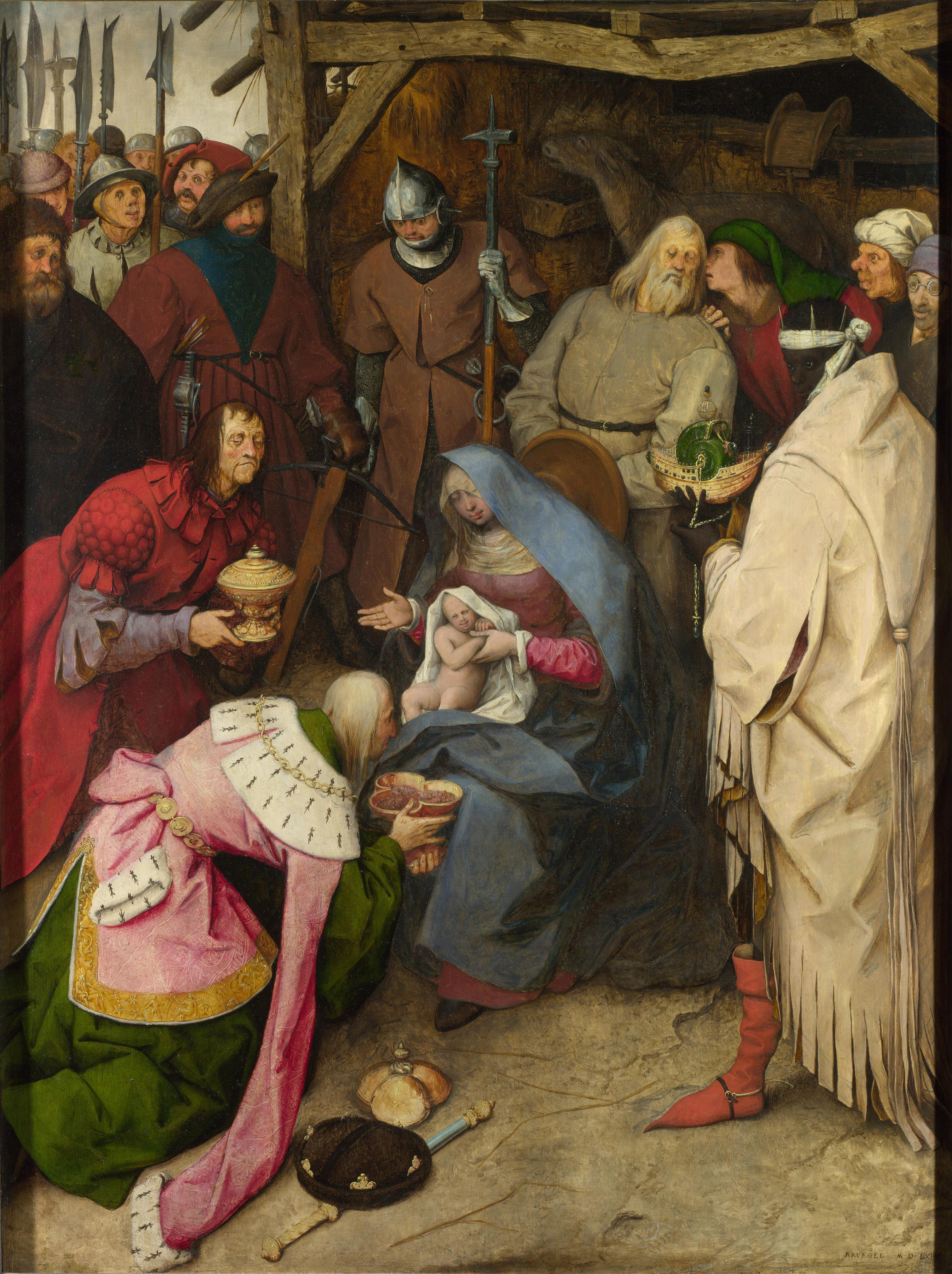 3062x4098 The Adoration Of The Kings (Bruegel) - Painting Kings