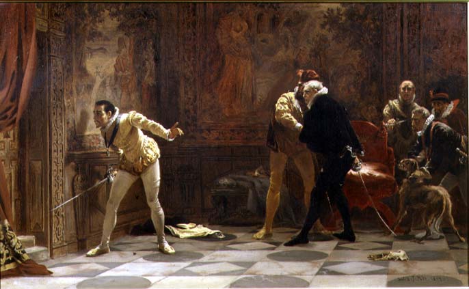 686x423 Waiting For The King's Favourite 1877 Painting Laslett John Pott - Painting Kings