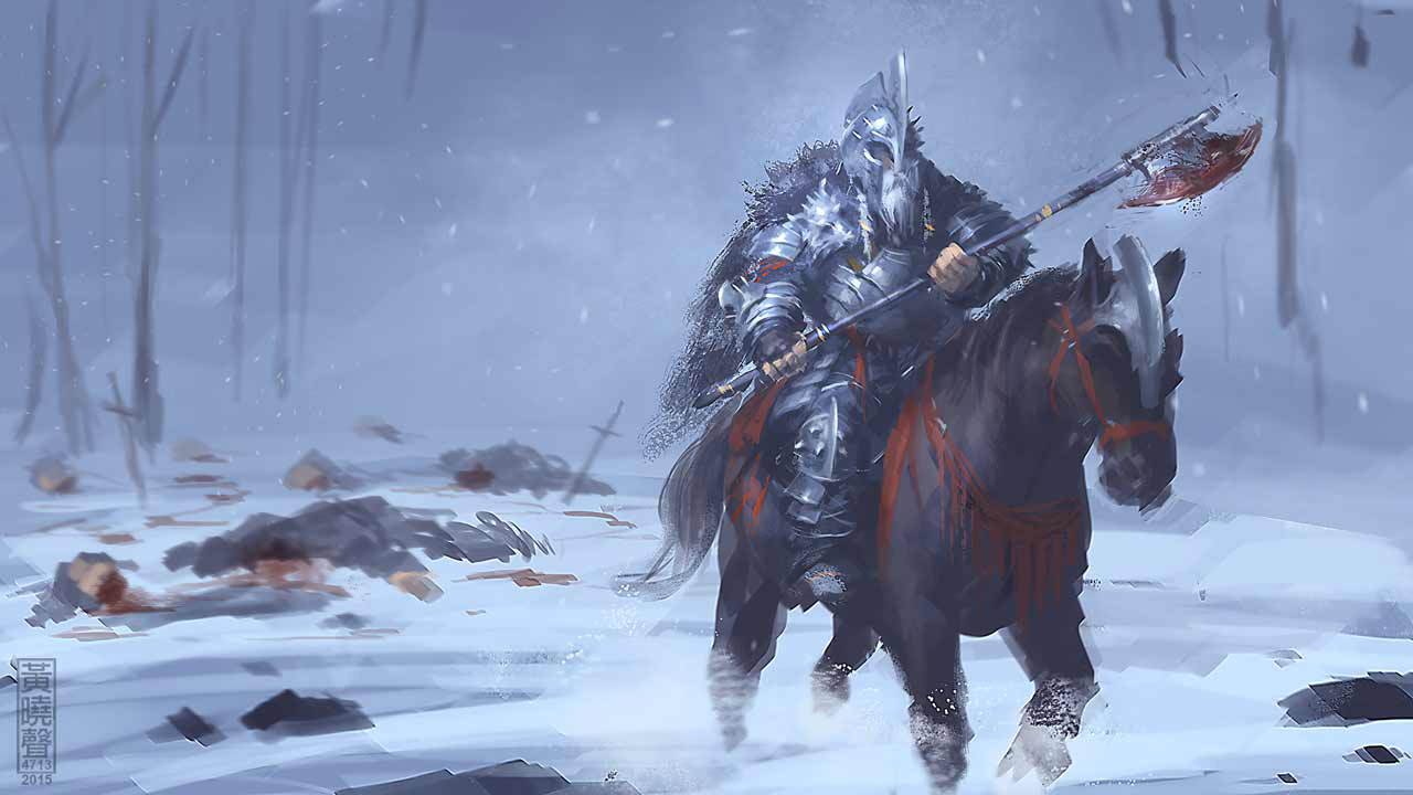 1280x720 Digital Painting Tutorial Knight Of Axe - Painting Knights