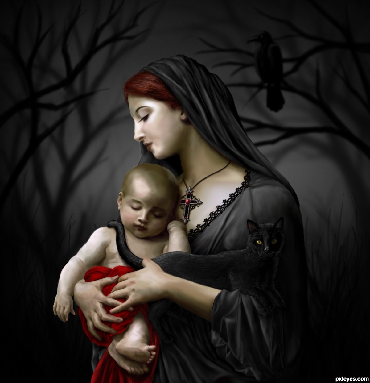 1200x1241 L'Innocence Sombre Picture, By Andrej2249 For Painting Change - Painting L